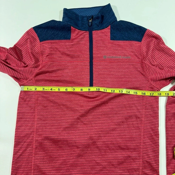 Vineyard Vines Stripe Sankaty 1/2 Zip Pullover Shirt Mens - Picture 6 of 9